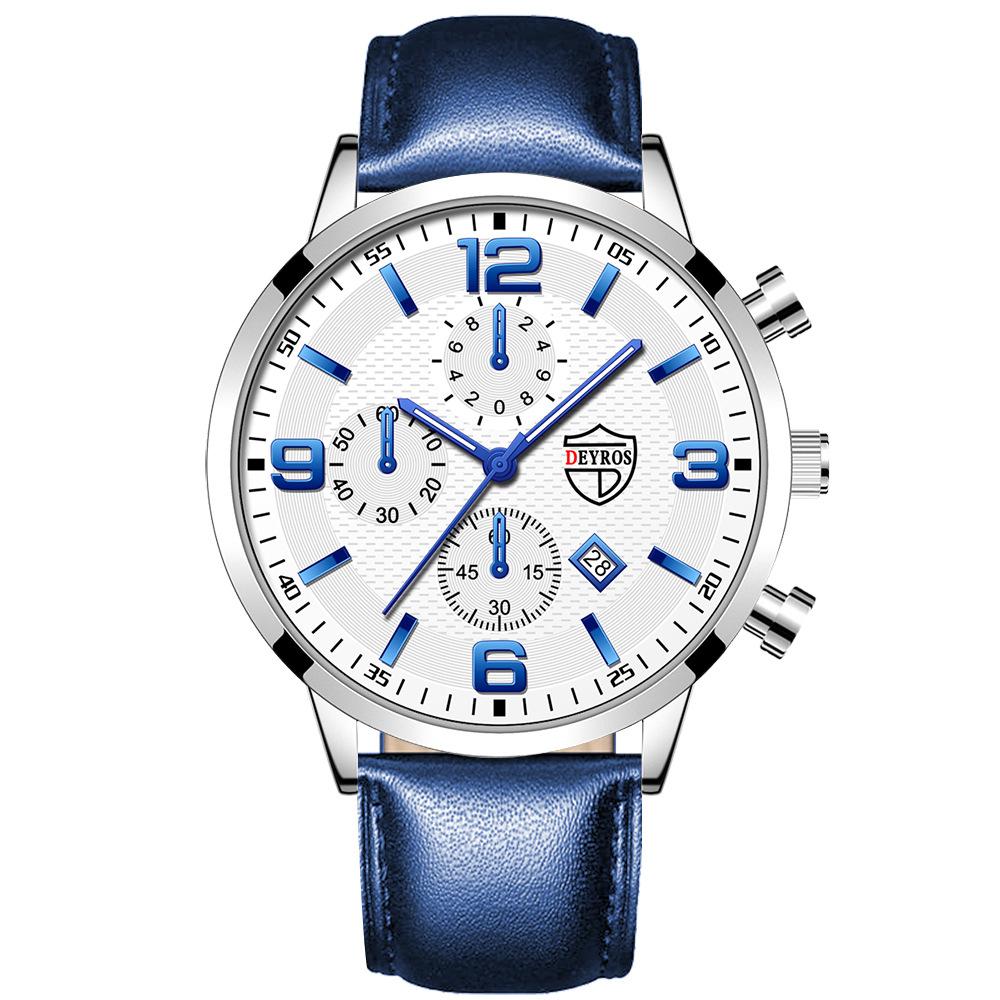 Fashion Men S Leather Watch Luminous Calendar Quartz Watch