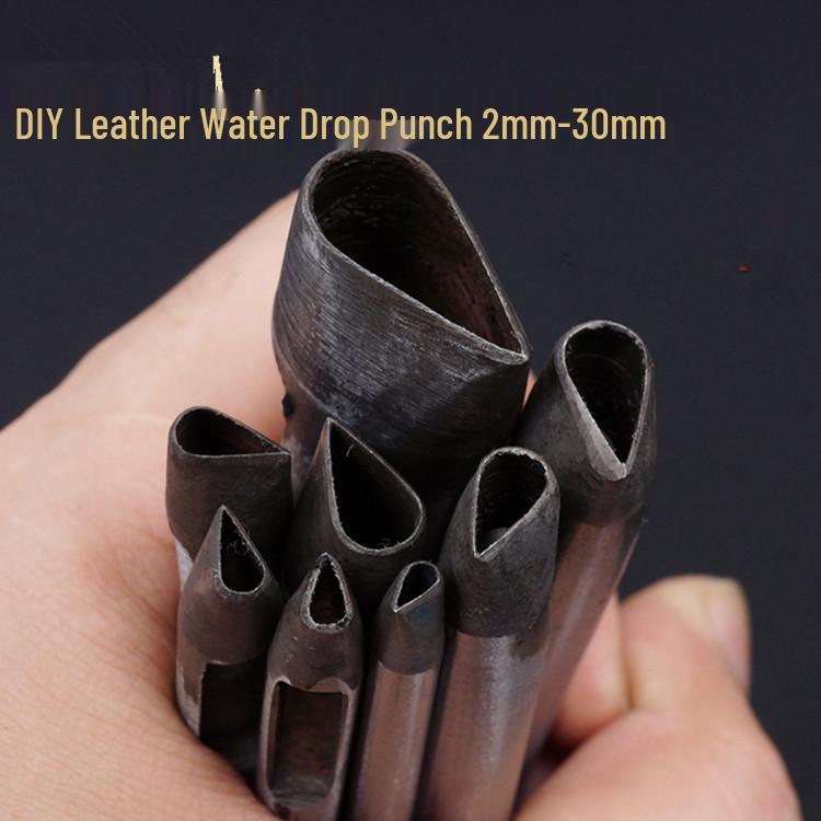 Water Drop Pattern Leather Stamping Punch Tool 3.5mm