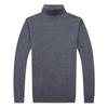 Men's Medium-Thick Solid Color Worsted Wool Turtleneck Sweater
