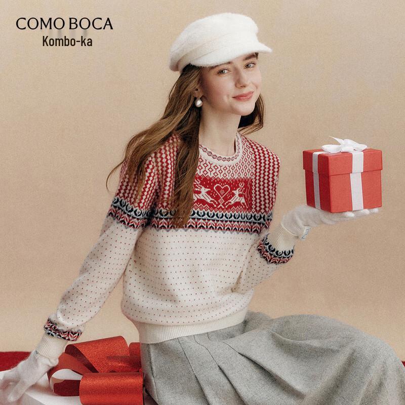

Commong Boca Women s 2025 Fair Isle Cashmere Christmas Sweater XL