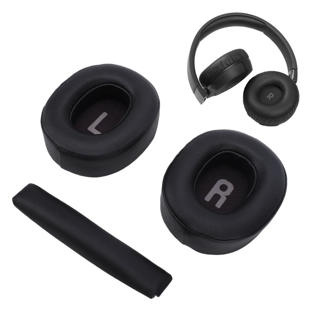 Ear Pads Replacement for Tune T700  710  720  770NC Headphone Protein Leather Sponge Headset Earpads Cushions with Headband Cover