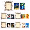 Dollhouse Miniatures 1/12 European Vintage Picture Frame Hanging Famous Painting Mural Wall Picture Photo Frame Simulation Model