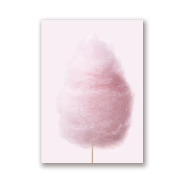 

Розовые настенные художественные принты с изображением сладкой ваты и пончиков, постер для девочек-подростков, декор комнаты, холст, картины без рамы для гостиной, без рамки 21*30cm No Frame