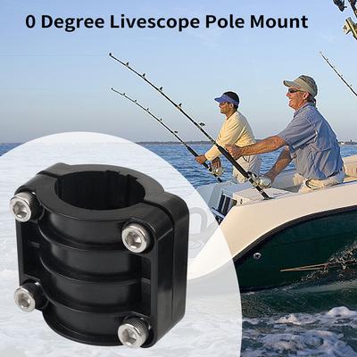 0 Grad Livescope Stangenhalterung Aluminiumlegierung Halterung Ersatz für Panoptix LiveScope Eisangeln
