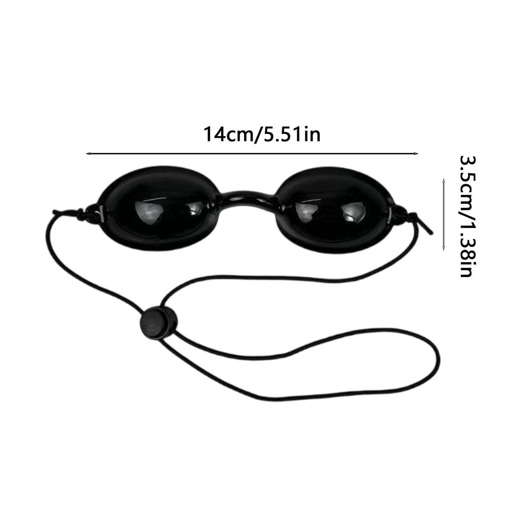 Phototherapy Eye Protection Goggles Red Light Therapy Safety Glasses Anti Slip Strap for Laser Sunblock Eye Shield