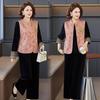 Chinese Style Spring Top & Vest Set for Middle-Aged Women