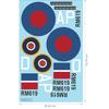 RAF Spitfire 'RM619' Flygplansdekaler - 1/48 - Vattendekal - Waterslide, 1/48
