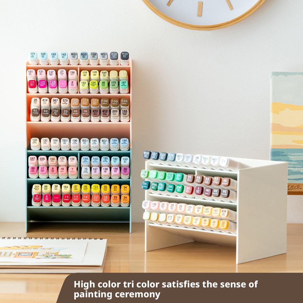 Desktop Storage Box, Marker, Stationery, Layered Diagonal Plug-in Finishing Rack, Student Stationery, Large-capacity