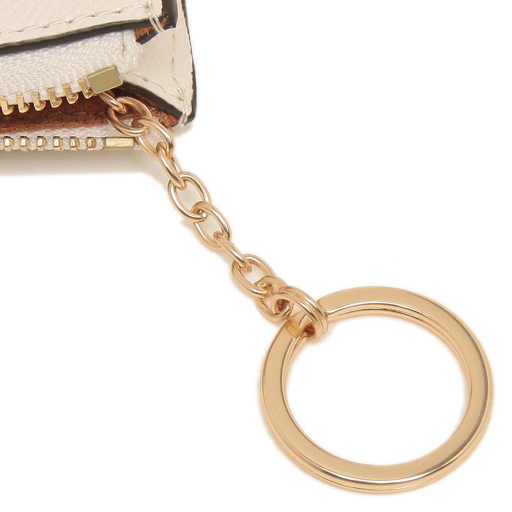 Coach Schlüssel-Münz-Etui COACH Kartenetui Mini Skinny ID Case Cross Grain Leather Chalk Outlet F88250-IMCHK [Artikel]