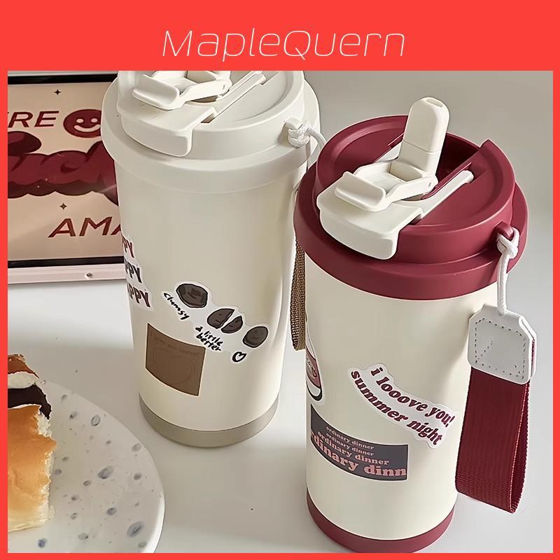Retro Style Coffee Cup Stainless Steel Insulated Mug With Lid For Office And Travel Use