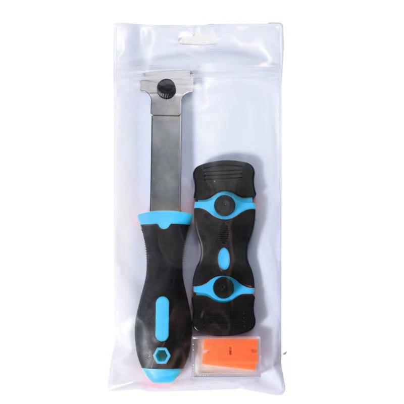 Dual-Headed Multi-Functional Scraper: Efficient Stain Remover & Glue Removal Tool for Car Film Application