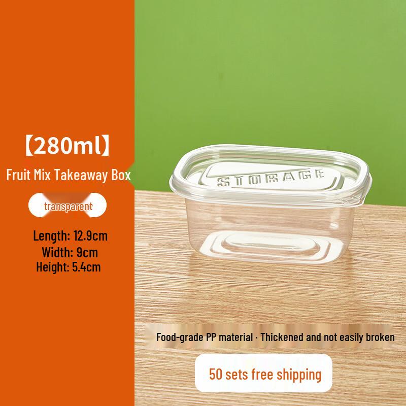 Disposable Transparent Food Containers for Takeout