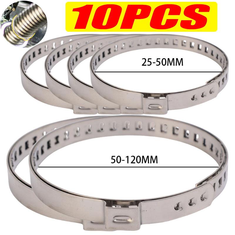 Self-Locking Stainless Steel Driveshaft Axle Joint Clamps CV Boot Clamps Ties for Most Automotive Adjustable Universal Clamps