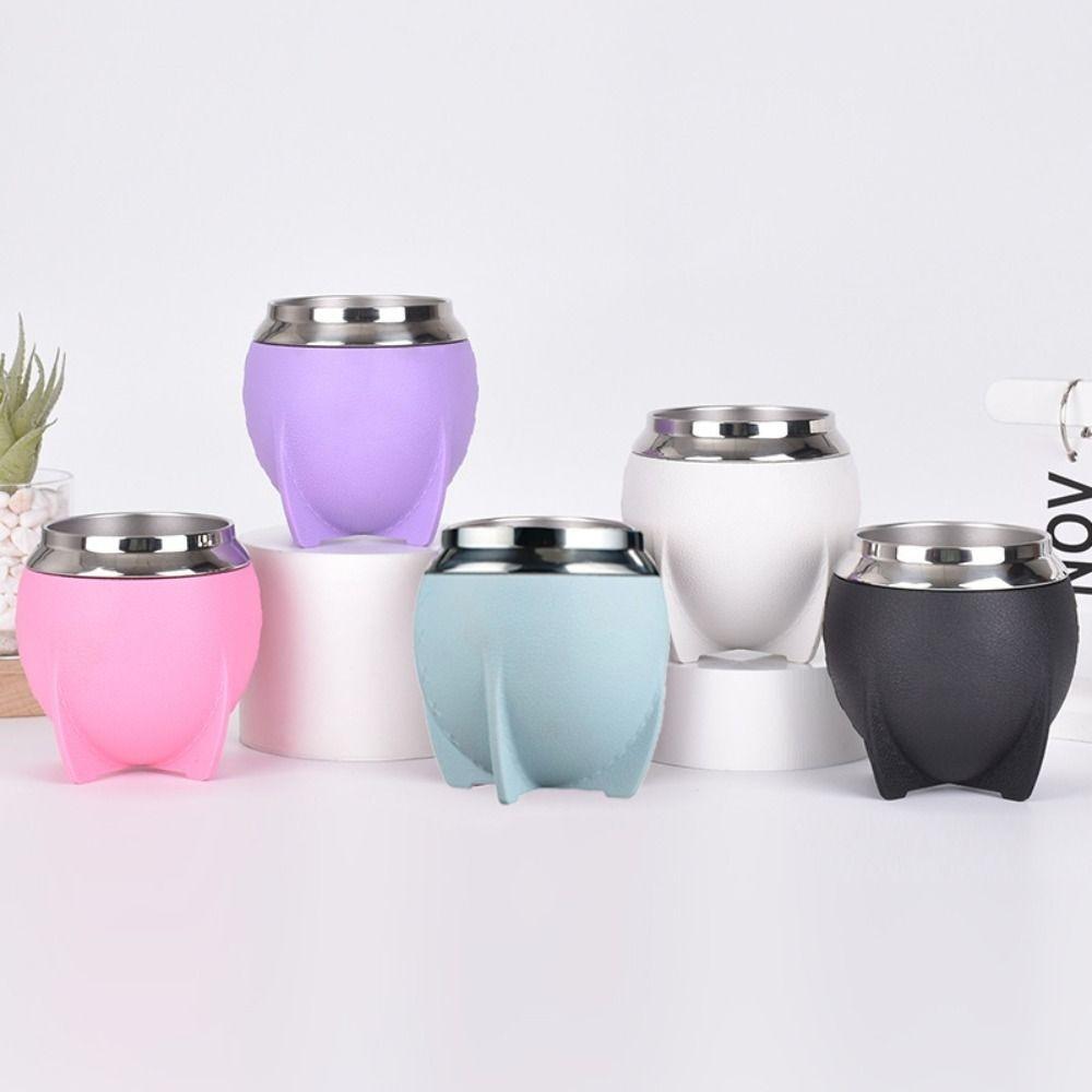 Double Wall Yerba Mate Cup Stainless Steel Vacuum Mug Beverage Cup Rocket Coffee Cup  Brazil