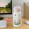 Cartoon Double Drinking Water Cup Leak Proof Water Bottle Drinkware Straw Bottle  Outdoor
