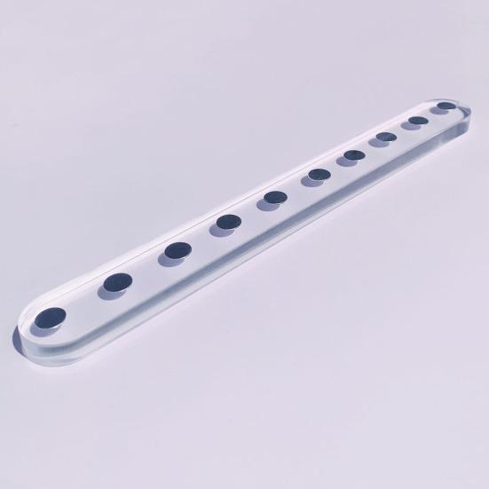 Magnetic Nail Holder Base Lengthened Wave Purfle Strip Arc Finger Rest Professional Manicure Transparent/Colorful