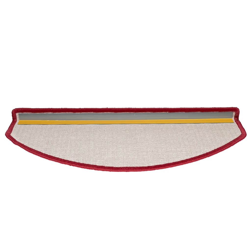 Step Mats 20 pcs. 65 x 24 x 4 cm Red Semi Circular Large