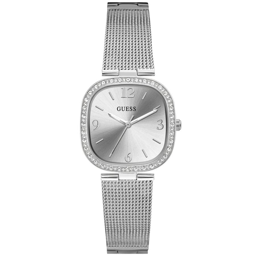 

Guess Tapestry Diamonds Silver Dial Silver Mesh Bracelet Quartz Watch for Women - GW0354L1 серебряный