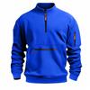 Men's New Stand-up Collar Zipper Sweatshirt European and American Hot Casual Fleece Sweatshirt Fashionable Versatile Pullover