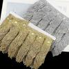 4,5M 6,5cm Breite Lange Quasten Kette Gold Silber Strass Spitze Besatz für Schuhe Hüte Tasche Kleidung Hochzeit DIY Nähzubehör