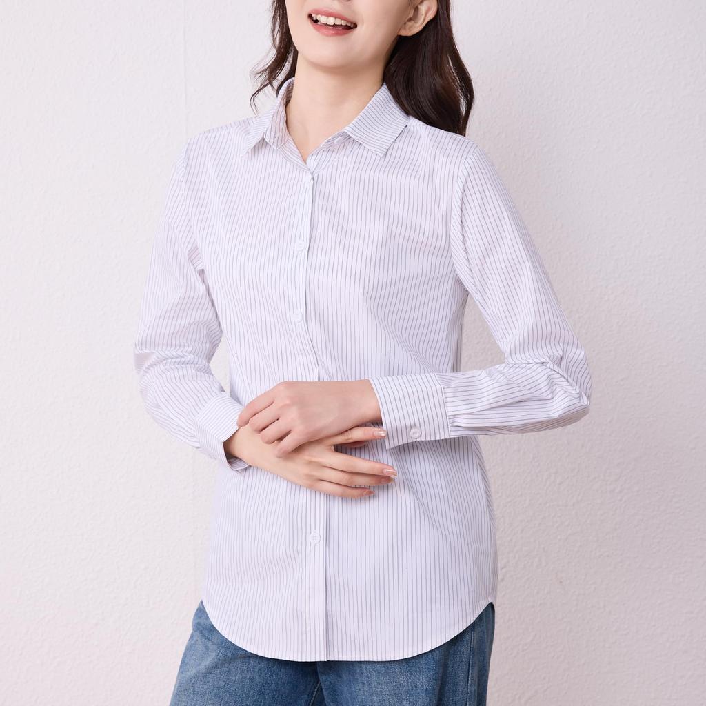 SAISON PRINTANIÈRE Chemise Ample Longue Plus Décontractée Quotidienne Taille 2L Blouse Femme, Douce, Sans Repassage, Coupe, Manche, Tailles, Mode, Navettage, Vêtement, Respirante,