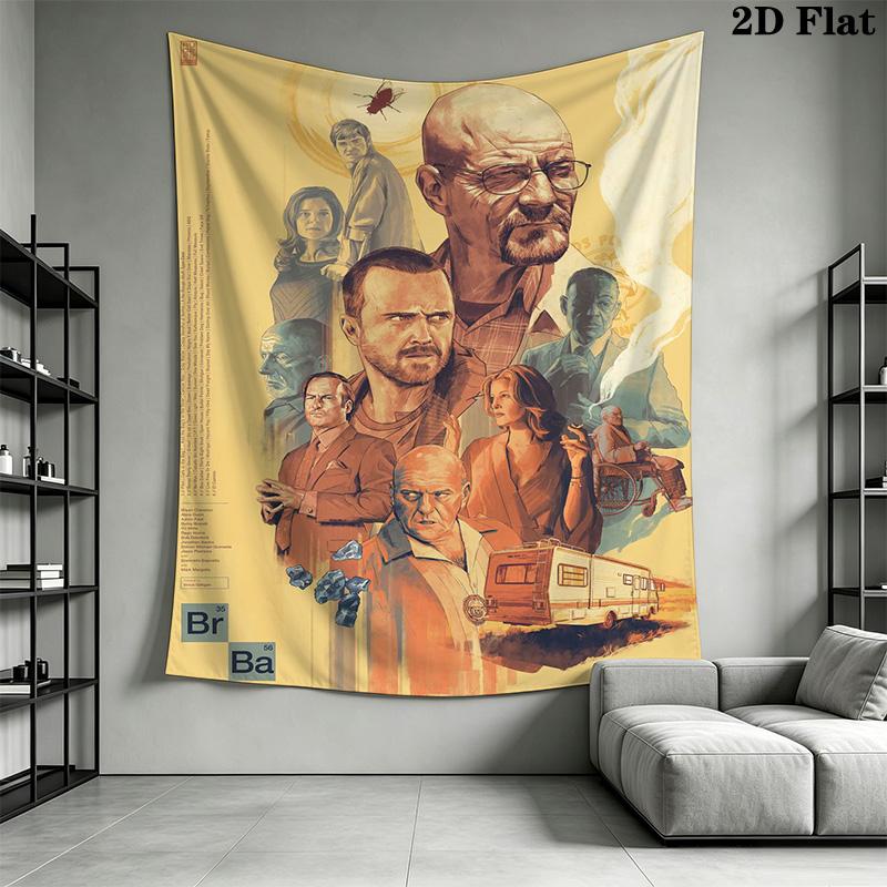 Bad Aesthetic Wall Tapestry Tapestry Fashion Print Wallmounted Homestay Soft Decoration Tapestry Atmospheric Background Cloth Home Decor