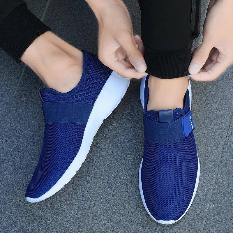 Fujeak Ležérní Ultralehké Balerínky Nepromokavé Prodyšné Mokasíny Pánské Tenisky Široké Boty pro Bosé Chodidlo Velikost Plus 39-46 zapatos de hombre