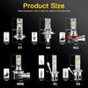 2x 20000LM H7 Led Headlight Bulbs H4 H8 H9 H11 220W High Power Car Lamps 1:1 Size 9005 9006 HB3 HB4 9012 Fog Light Plug and Play