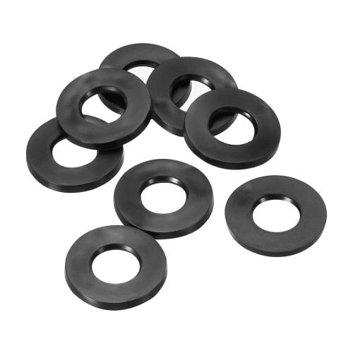 PATIKIL M6 Rubber Flat Washers, 8-Pack, 6mm Inner Diameter, 16mm Outer Diameter, 1.5mm Thick, Sealing Spacer Gasket Ring for Faucet Pipe Water Hose Fa