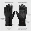 Customize Winter Outdoor Sports Zipper Full Finger Waterproof Touch Screen Motorcycle Riding Cycling Ski Gloves