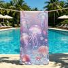 Quallen Meeres Handtuch Für Outdoor Camping Strandtuch Super Saugfähig Schnell Trocknend Sommer Handtuch
