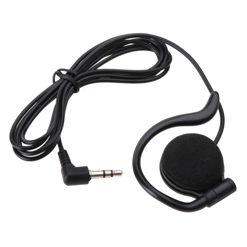 3.5mm Receive Listen Only Earpiece G-shape Security Headset with 3.5mm Jack for Radio Walkie Talkies Tour Guides System