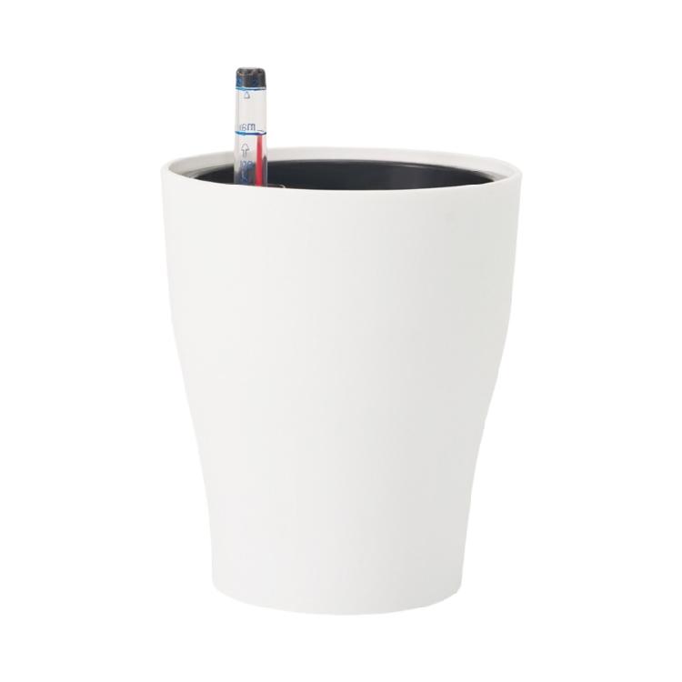 Plastic Self Watering Flowerpot Lazy Desktop Rectangular Square Plant Flower Pots with Water Level Indicators for Office