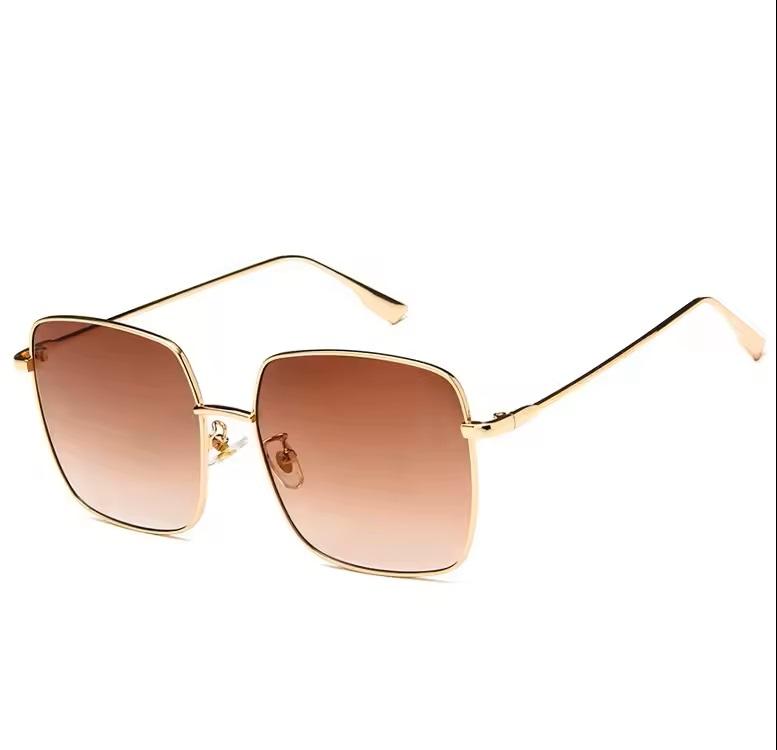 New Women'S Sunglasses Men Vintage Oversized Sun Glasses Female Fashion Unisex Eyeglasses Metal Frame Uv400