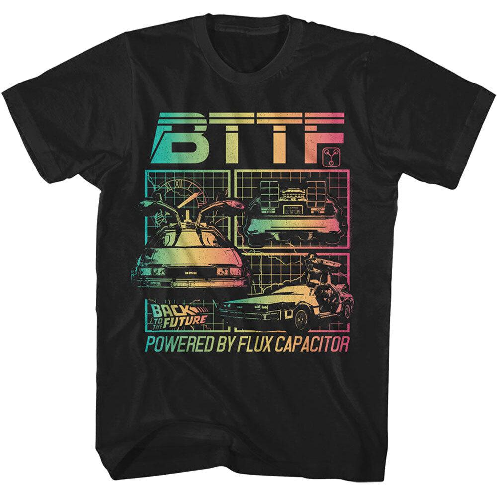 Back to The Future Rainbow Blueprints Men T Shirt L