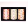 Wa-Yu Assorted Incense Stick Set (Cherry Blossom, Osmanthus, and Gardenia Scents) Mini Size, Low Smoke, Includes Gift Wrapping, Perfect for Mourning,