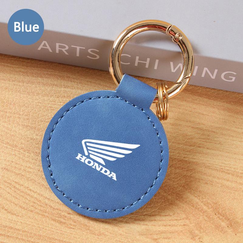 HOPDJ1 Motorcycle Keychain Leather Keyring Pendant For Honda CB400 CB650 FCBF CBR25ORR CRF SH3O0 NC75O Pilot Jazz HRV Accessories
