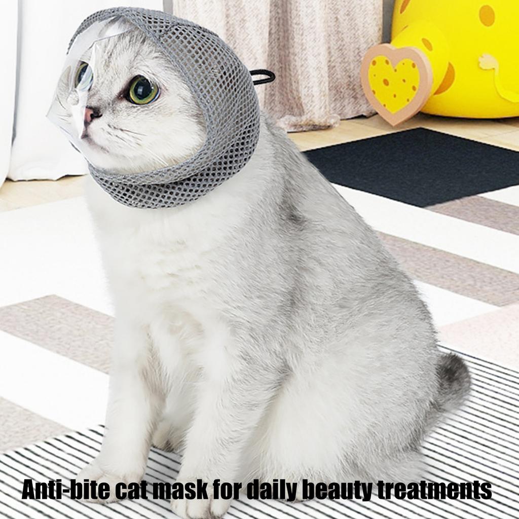Transparents Anti Bites Cats Muzzles for Small Dogs Cats During Nail Clipping for Safe Grooming and Protects Owners