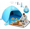Blue Pop-Up Self-Expanding Beach Tent for 2-4 People