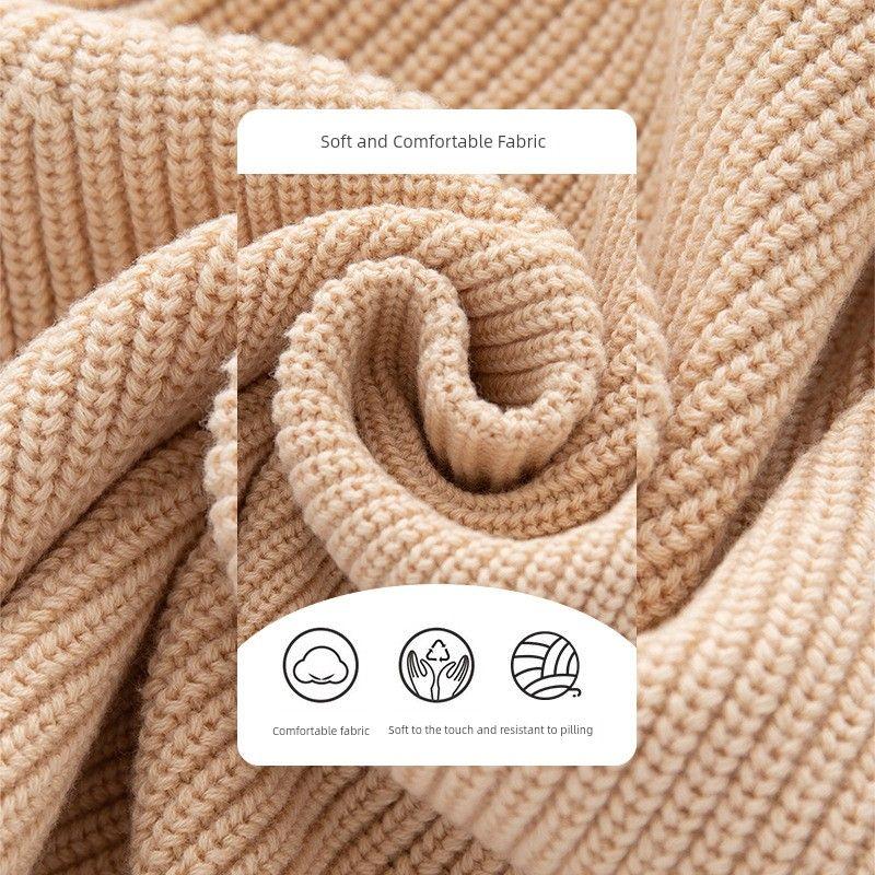 Children's Clothing Spring and Autumn Child Bear Sweater Baby Cardigan Outwear Girl's Knitted Shirt Boy V Neck Sweater