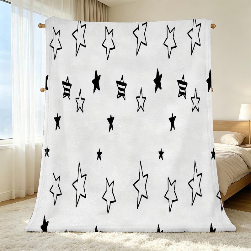 Star Series Soft Fleece Blanket – Breathable Lightweight All-Season Throw, Cozy for Home, Office, Halloween, Christmas & Daily Relax