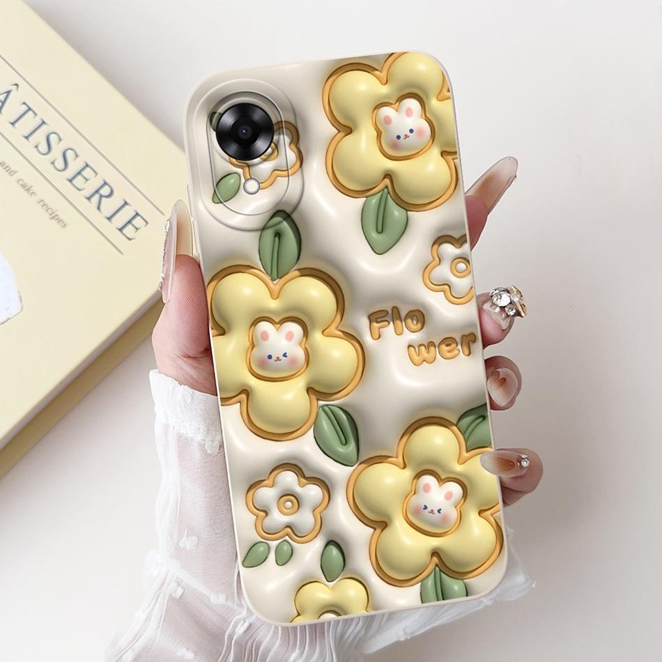 For OPPO A17k A17 2024 New Cute Cartoon Pattern Soft Silicone Case For Oppo A17 A 17 17k CPH2471 CPH2477 Protective Phone Cases