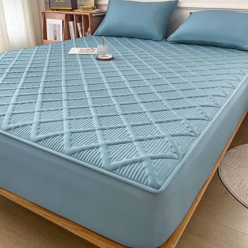 

Защитник матраса Дышащий 3D Air Защитник матраса Queen, Ультрамягкий Охлаждающий Наматрасник Гипоаллергенный Тихий Чехол для кровати 150x200cm Only Sheet