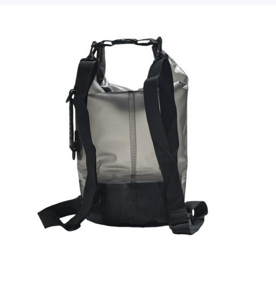 PVC Waterproof Backpack with Net Pocket - Single/Double Shoulder Options for Rafting