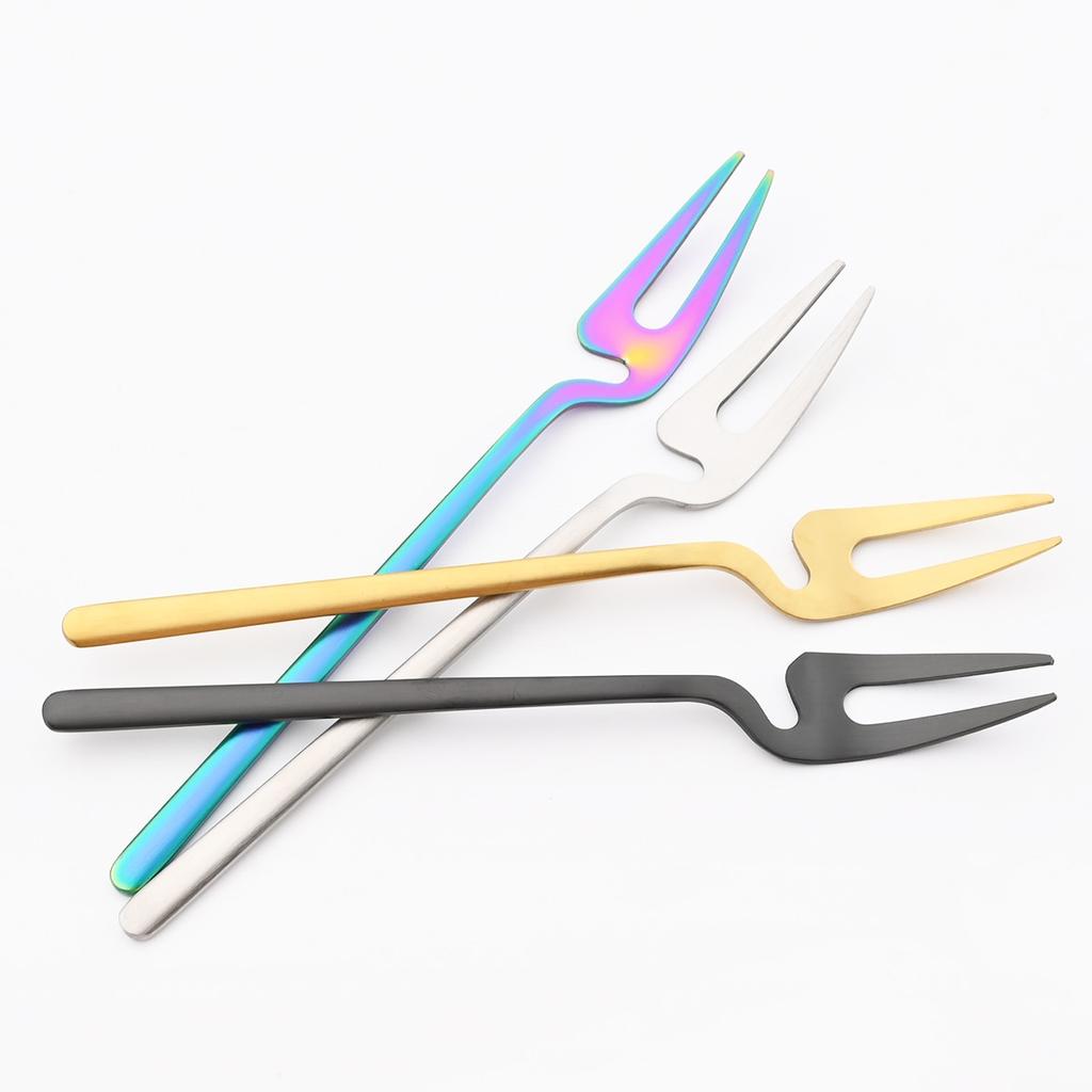 16Pcs/Set Black Matte Dinnerware 304 Stainless Steel Cutlery Set Knives Fruit Fork Spoons Dinner Set Kitchen Flatware Tableware