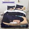 Bubu Dudu Muster Bettwäsche, Steppbett Set Bettbezug Kissenbezug Zuhause Geburtstagsgeschenk (1 Bettbezug + 2 Kissenbezüge, ohne Füllung)