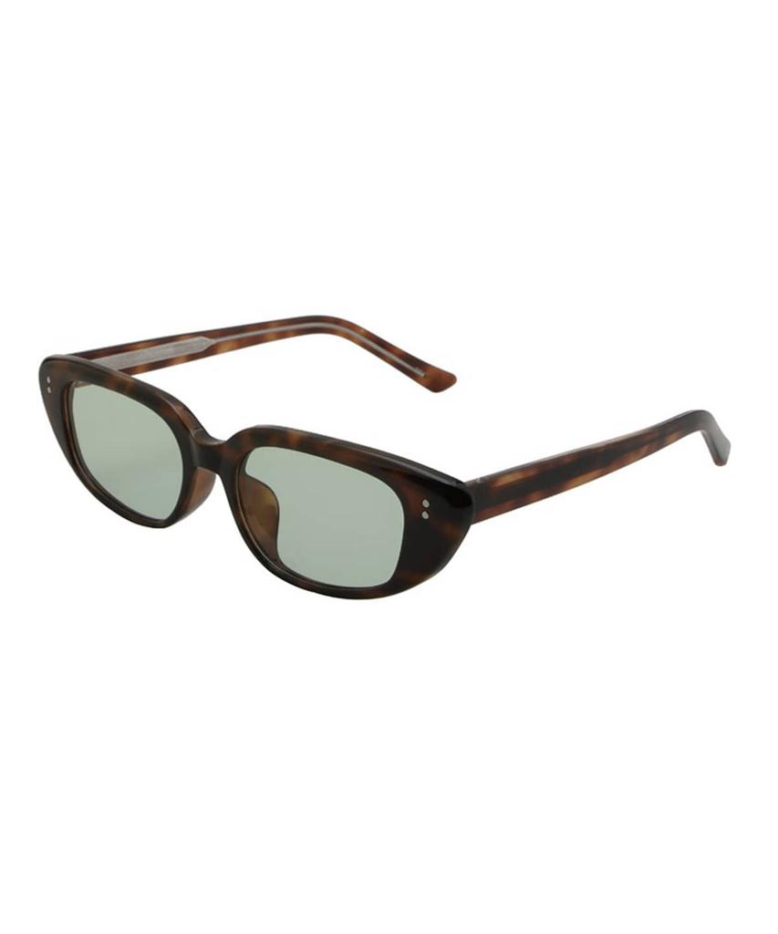 MAISON MASTER Karina Black Sunglasses (Uv Protection) Brown-Green Tint