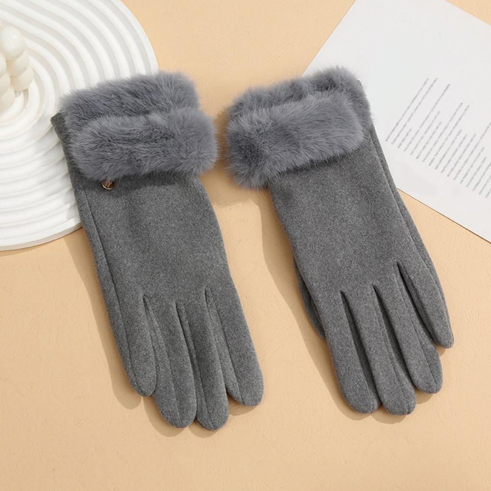 Keep Warm Women Gloves Touchable Screen Full Finger Gloves New Winter Gloves  Cycling Driving