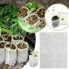 100x Non-woven Fabrics Bags Biodegradables Cultivation Growing Bags Seedling Planting Germination Cultivate Pots
