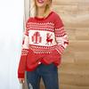Women Christmas Sweater Long Sleeve  Christmas Tree Knitting Sweater Tops